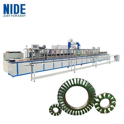 Elektrostatische poedercoating automatische lijn voor borstelloze motor stator kern isolatie