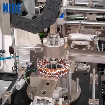 Automatische wasmachine met inductie motor stator en rotor assemblagelijn